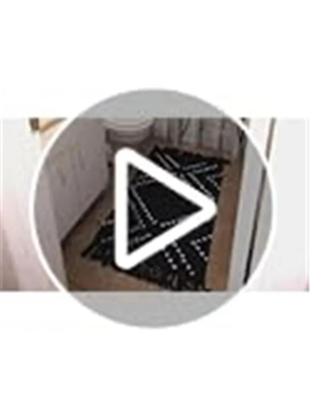 Boho Kitchen Rug 2' x 4.3' Washable Bathroom Runner with Tassel